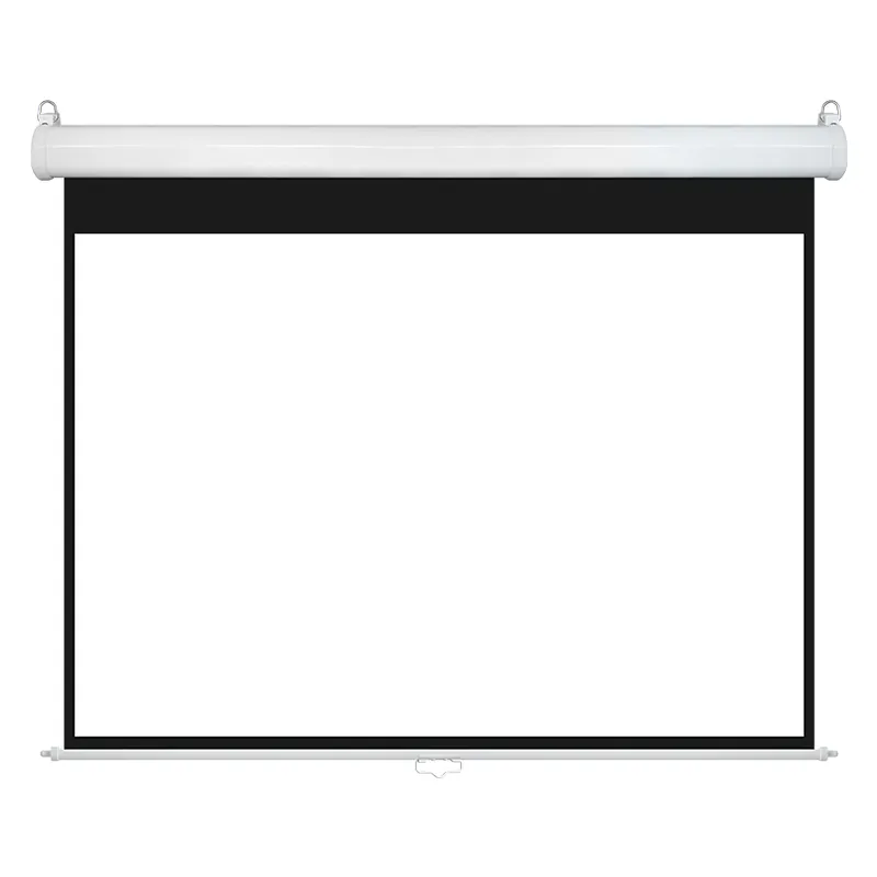 Classic Manual Self-Lock Projection Screen on a white background