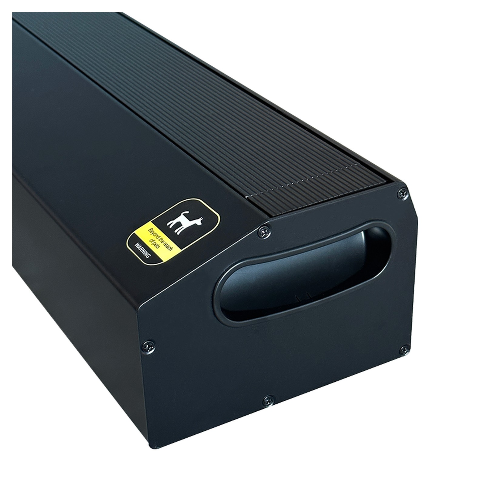 Right Carry Handle of the motorized floor-rising projection screen