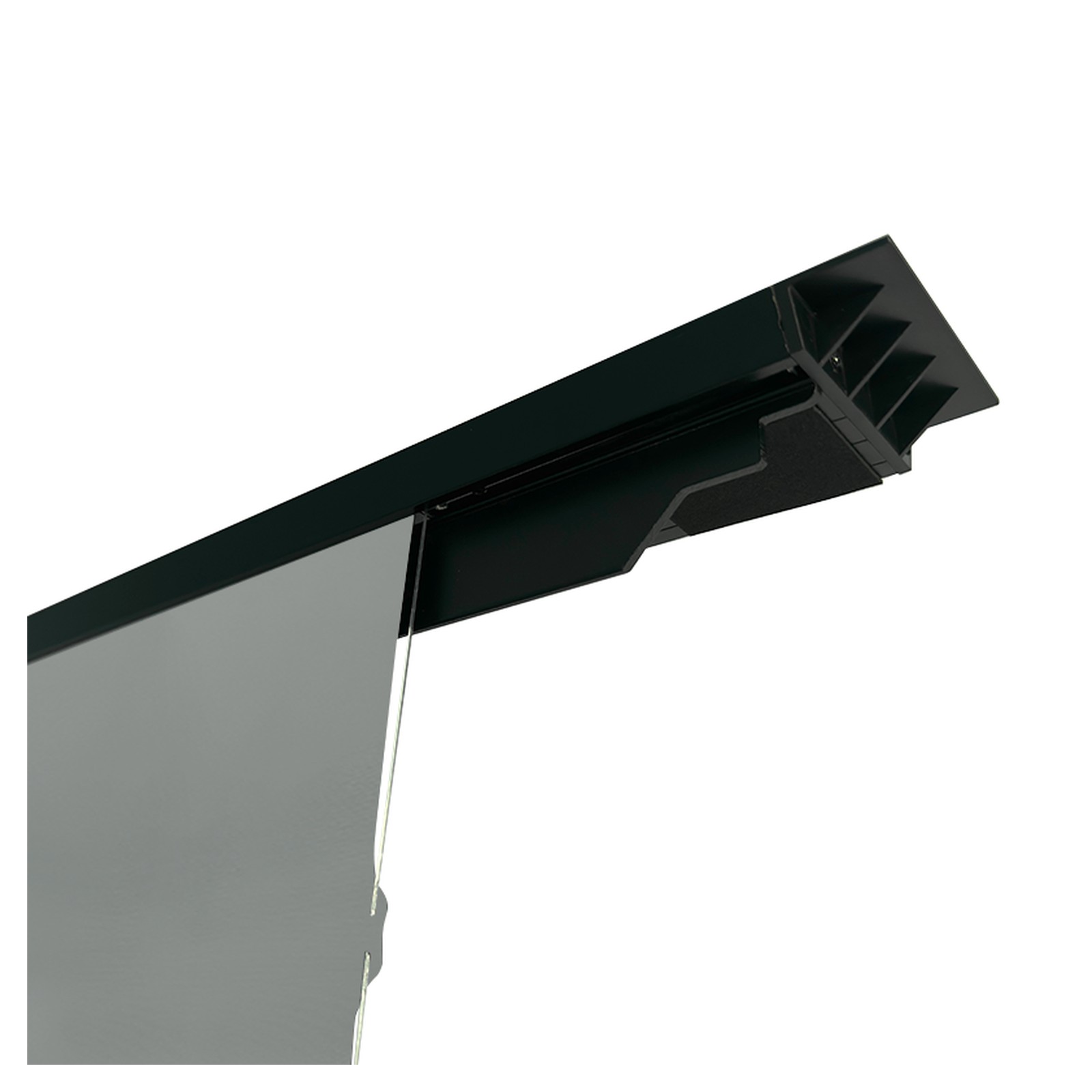 Top Roller Detail of the motorized floor-rising projection screen