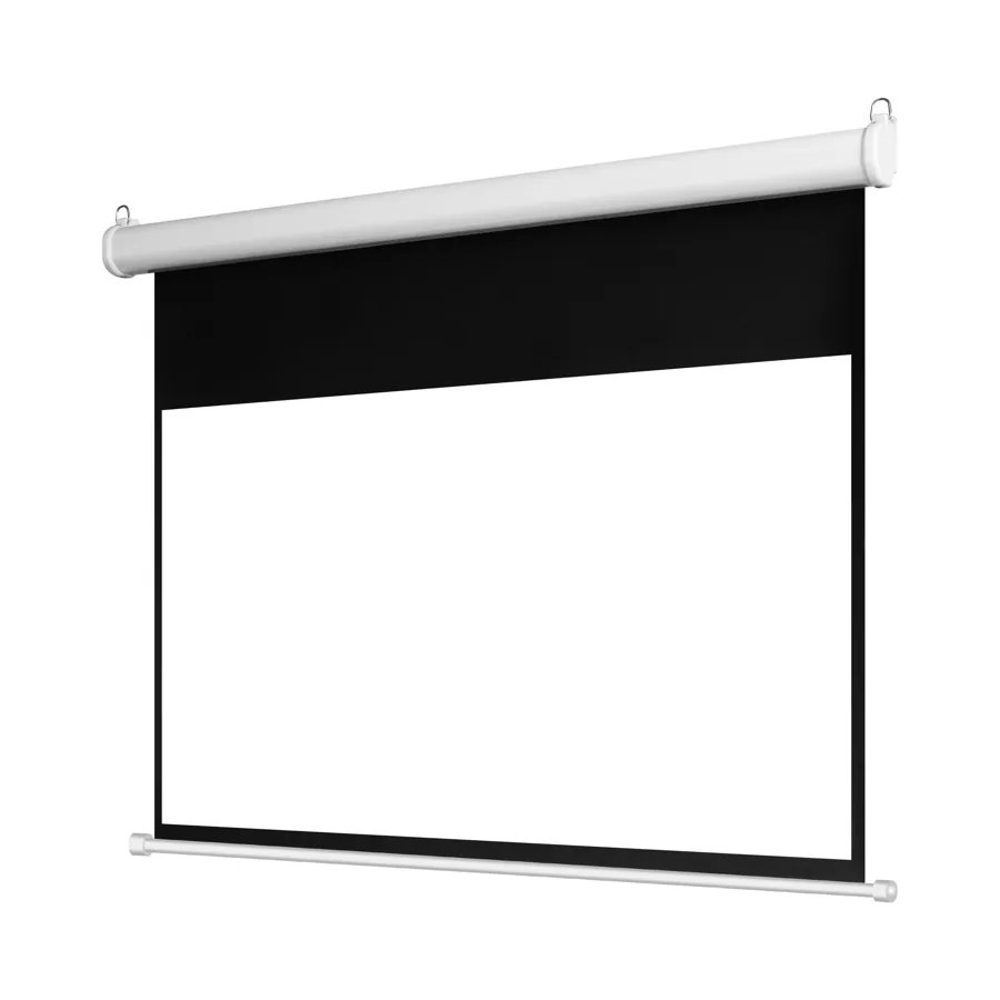 Standard electric projection screen — current white-background product view