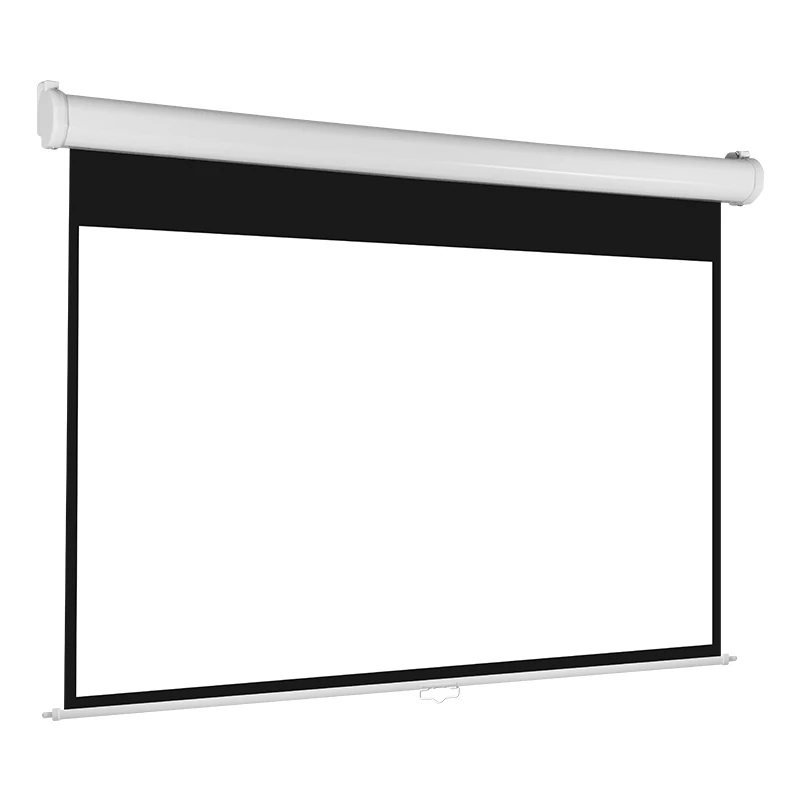 Classic Manual Self-Lock Projection Screen — Side Product View