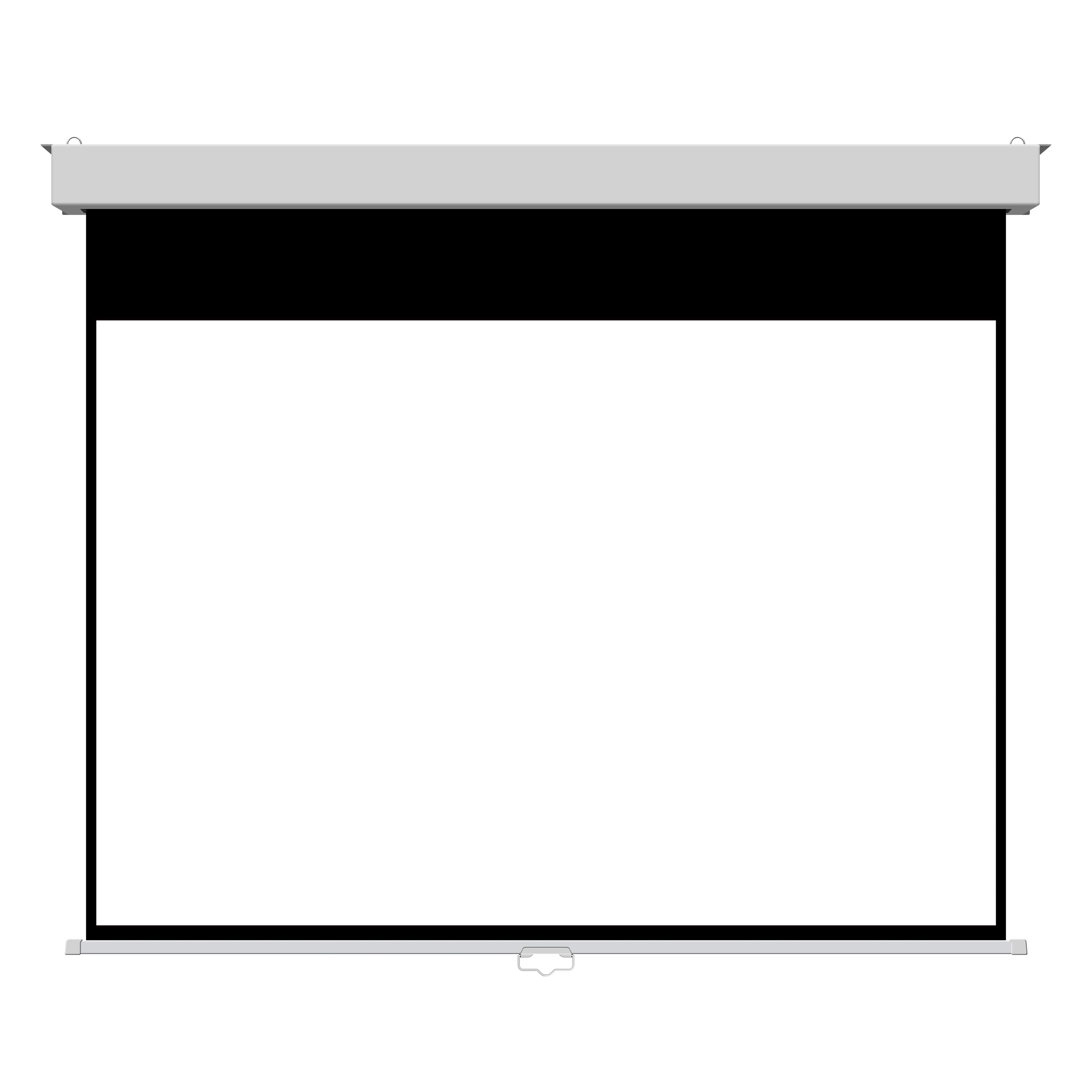 Square Manual Self-Lock Projection Screen — Front Product View