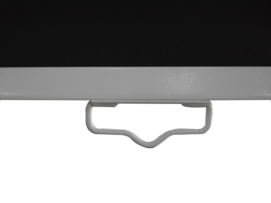 Square Manual Self-Lock Projection Screen — Lower Bar Handle Detail