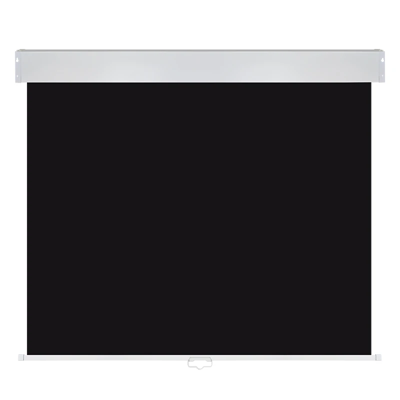 Square Manual Self-Lock Projection Screen — Rear Product View