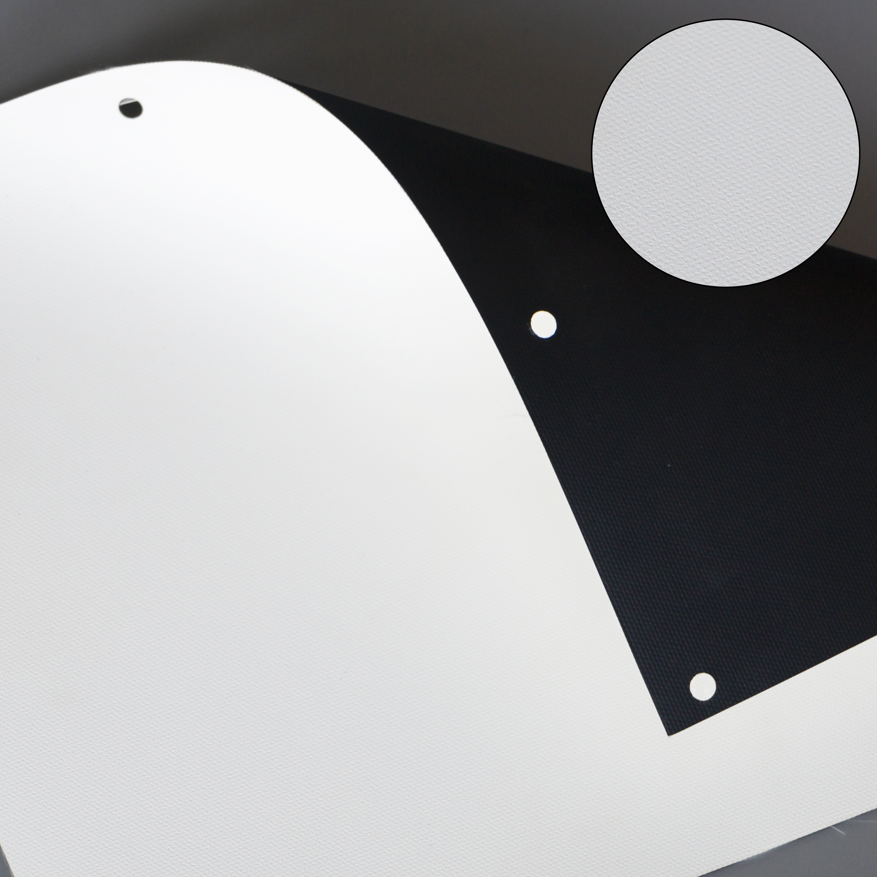 MWA — White Fiberglass Fabric material sample