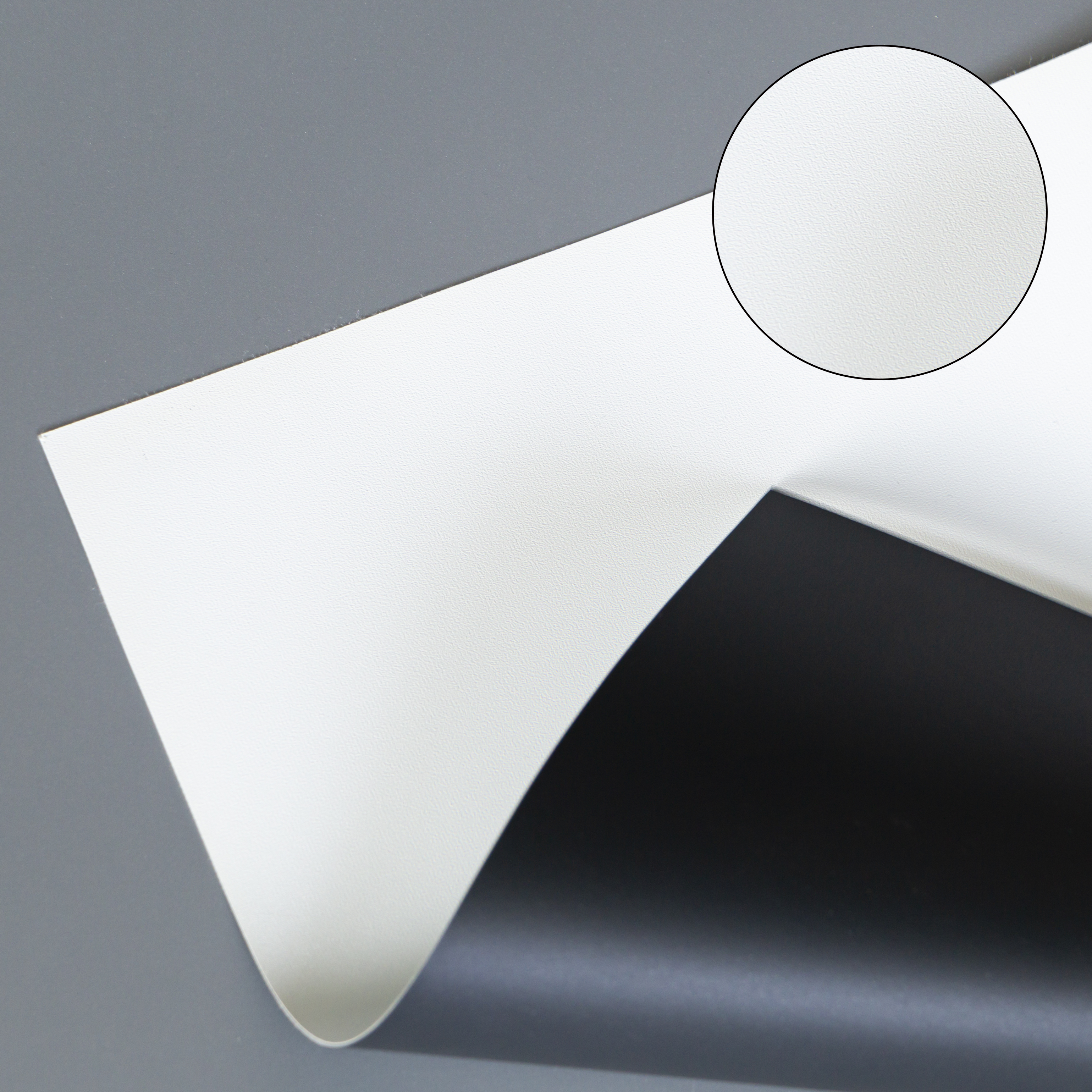 MWL — White Coated Fabric material sample