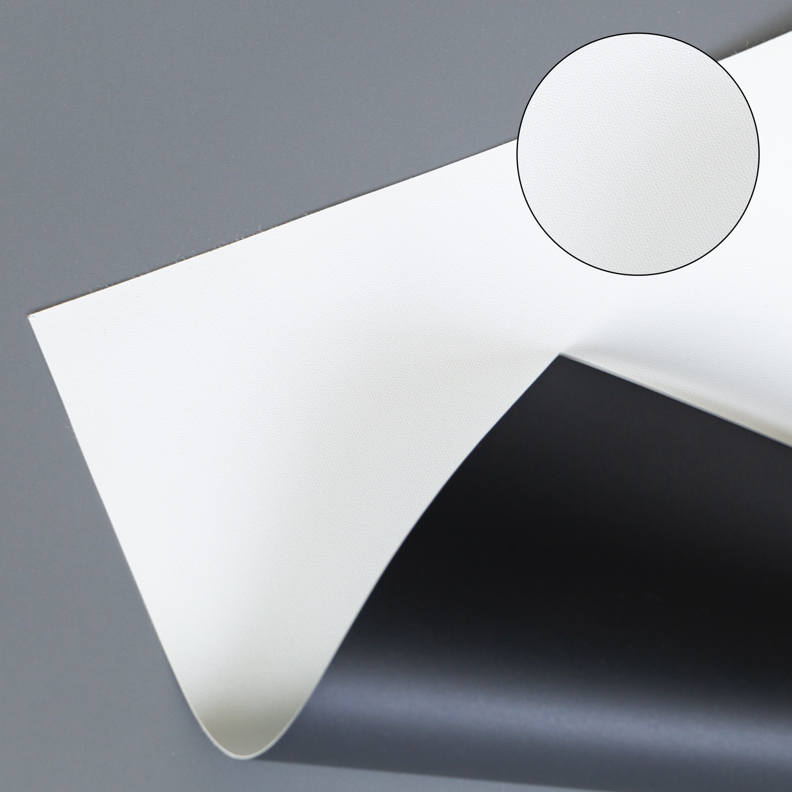 MWL — White Coated Fabric material sample