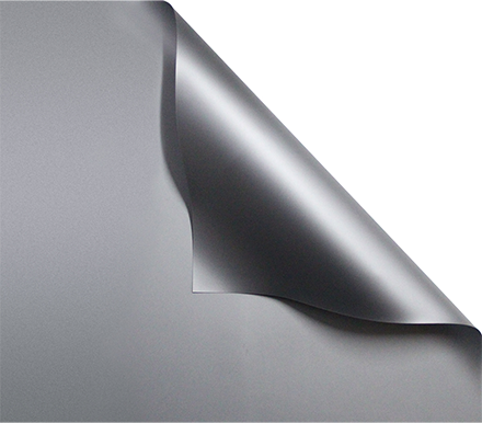 Grey 3D metallic projection material