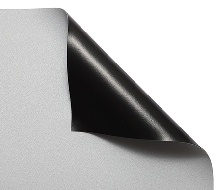 PVC front projection matte grey material