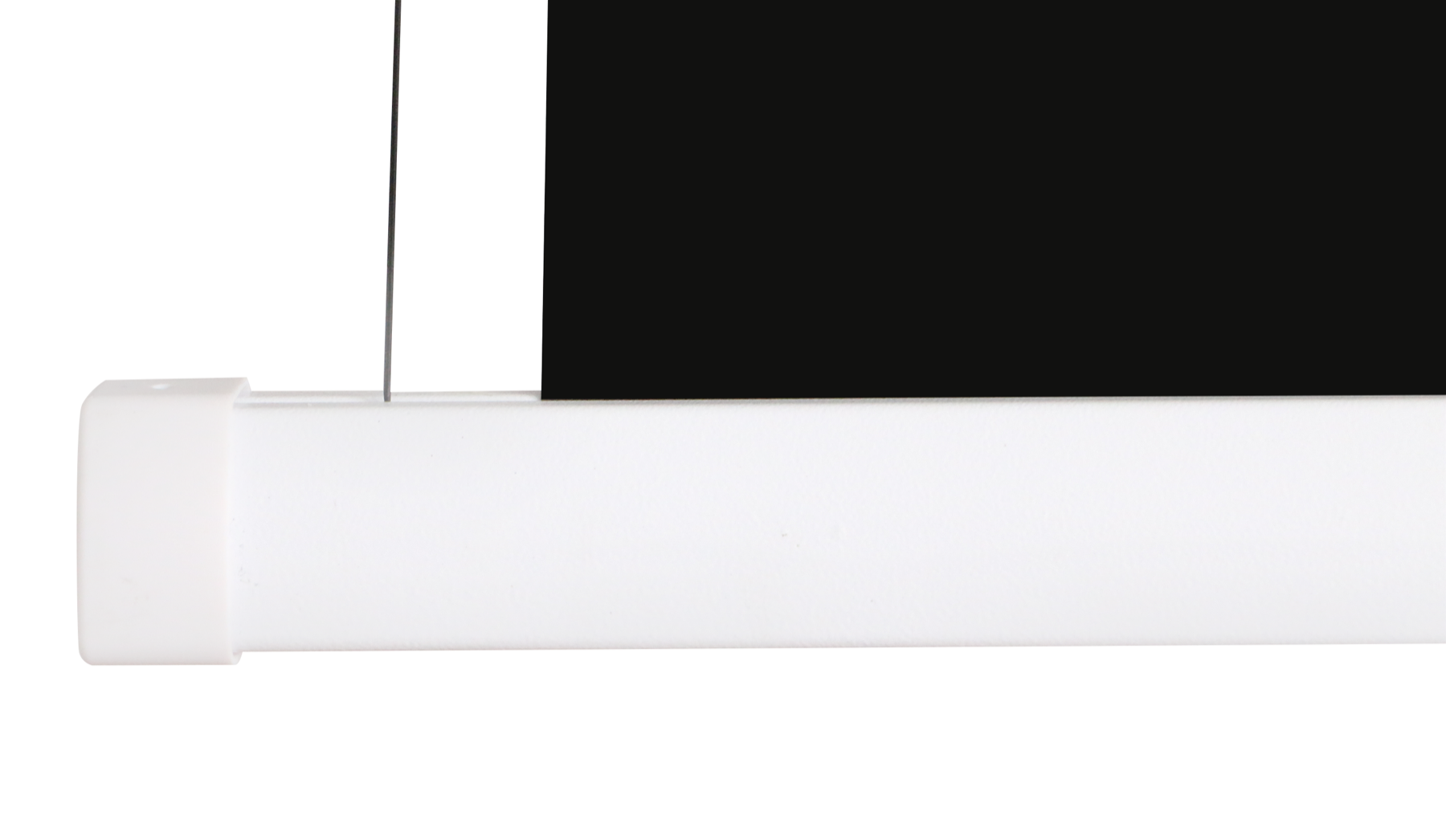 Square Low-Voltage Electric Projection Screen bottom bar detail