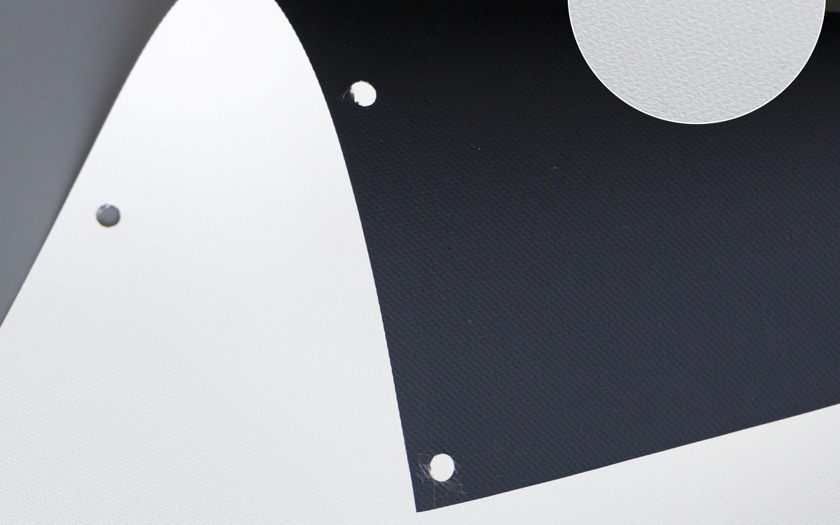 MWE White PVC projection screen material sample