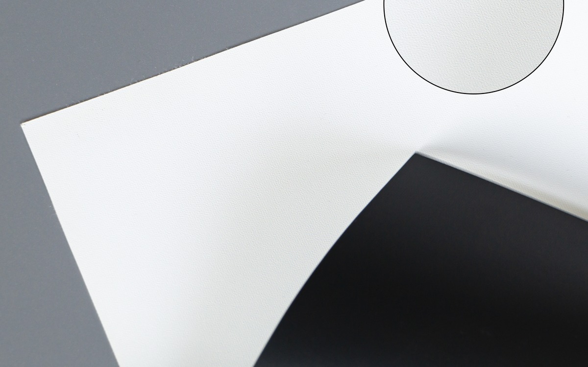 MWL White Coated projection screen material sample