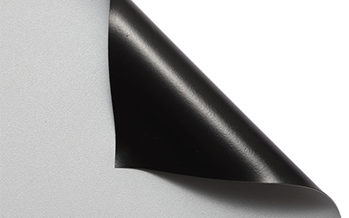 PVC Matte Grey (FGB) projection screen material sample