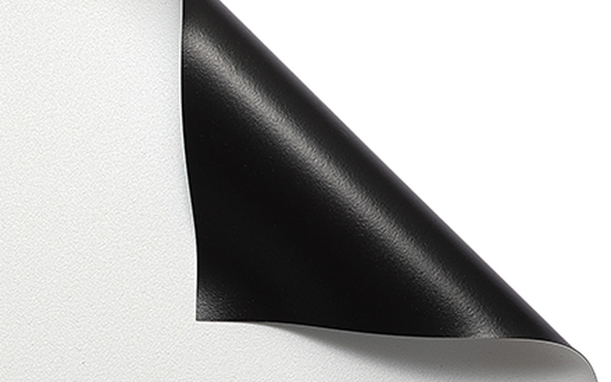 PVC Matte White (FWB) projection screen material sample