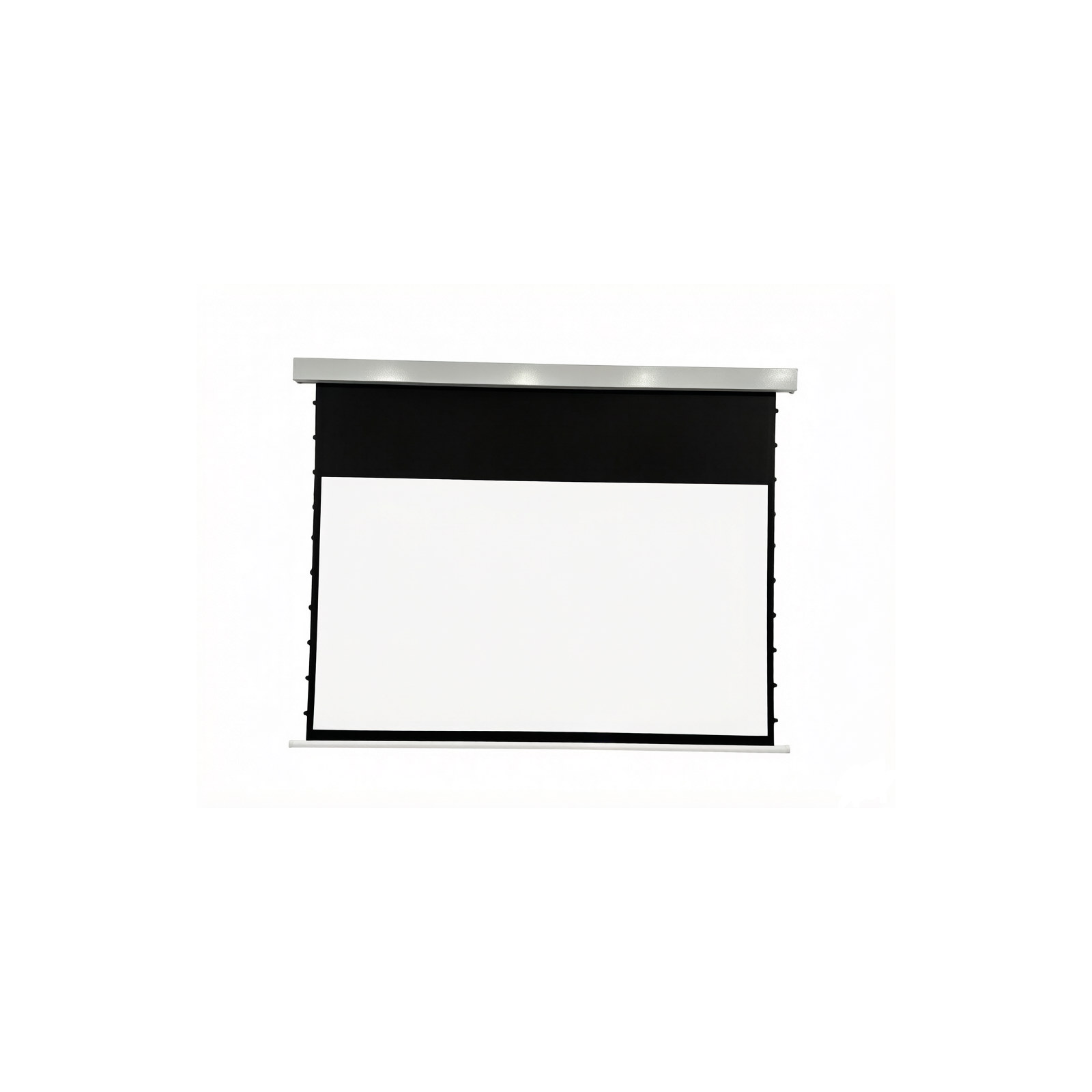 Front Product View of Square Low-Voltage Tab-tension Electric Projection Screen