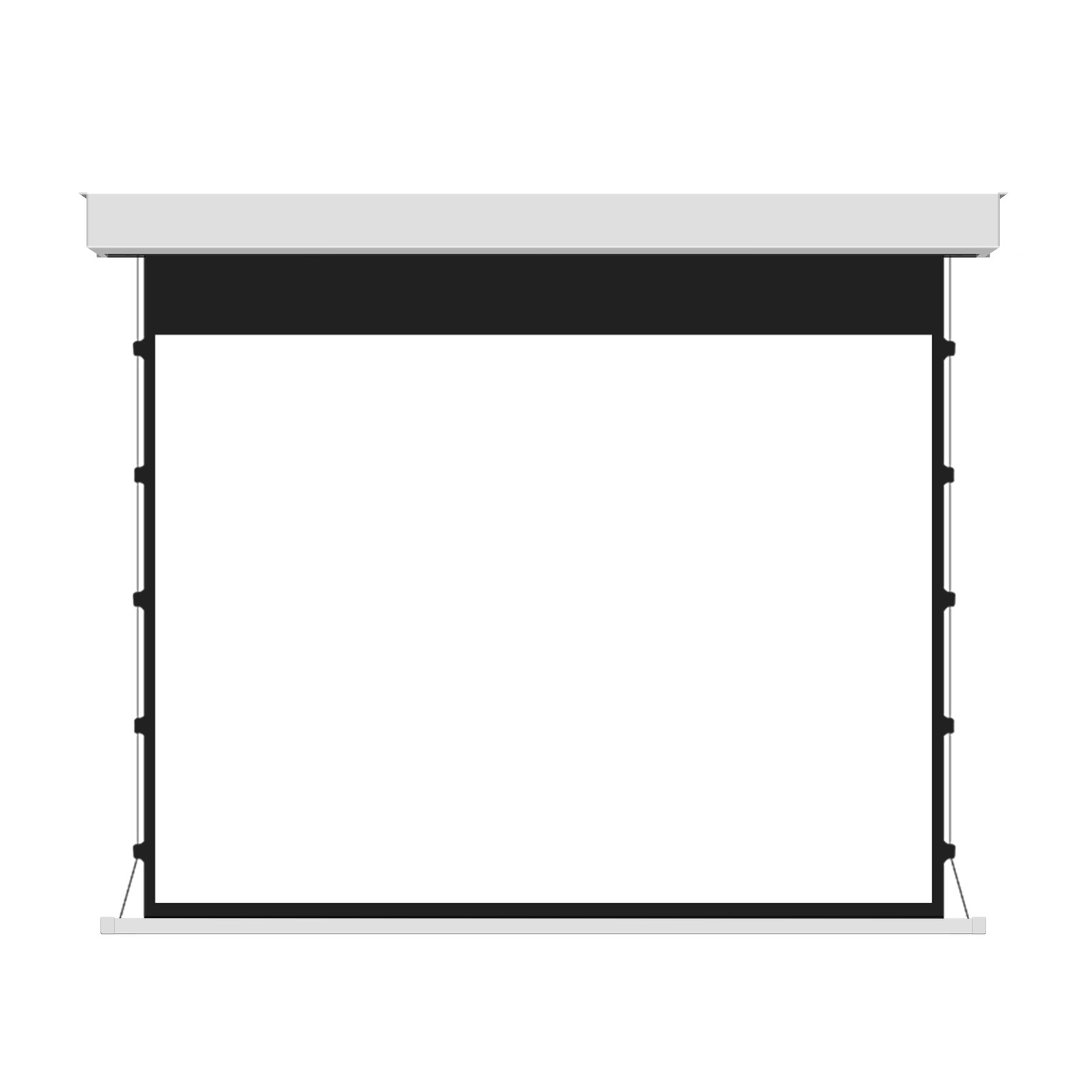 Square Low-Voltage Tab-Tension Electric Projection Screen