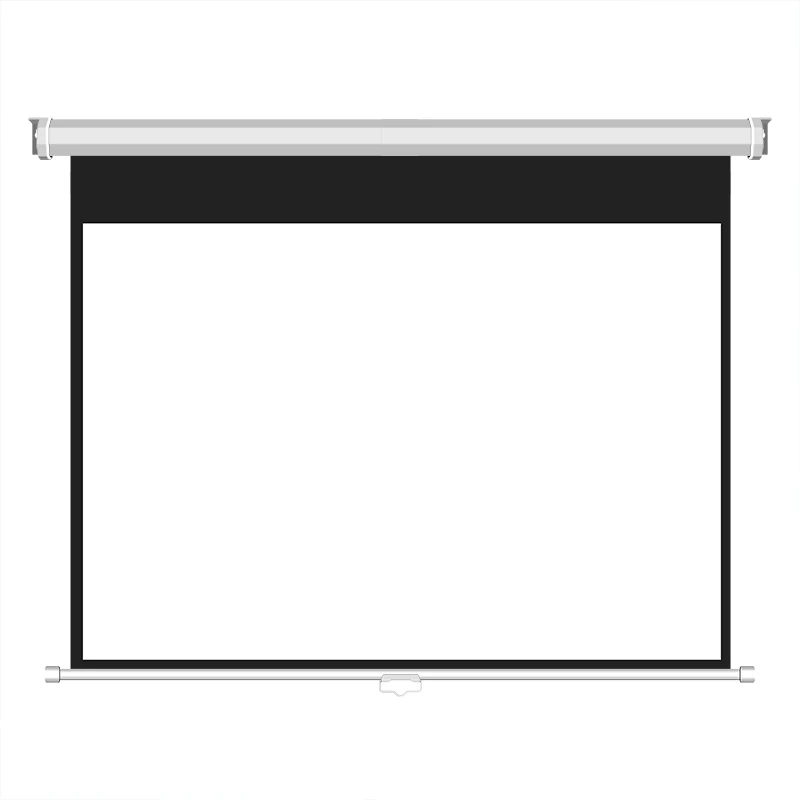 Extended Screen View of Octagonal Manual Self-lock Projection Screen