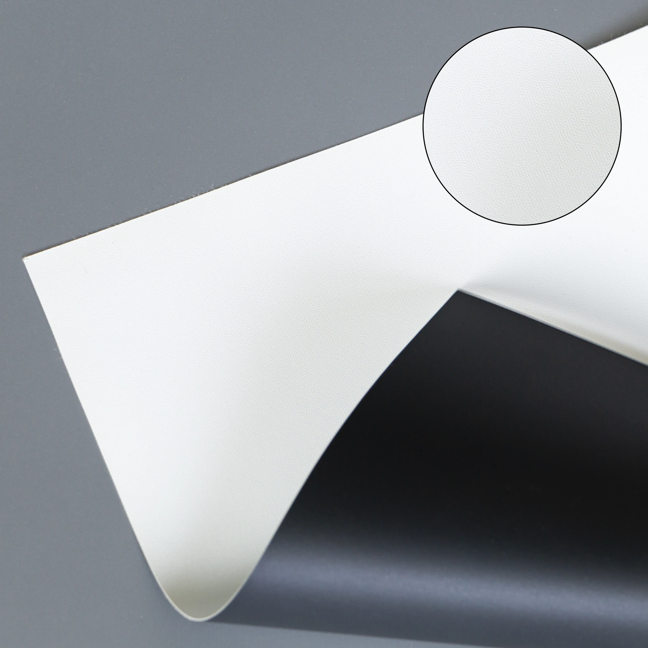 MWL — White Coated Fabric projection screen material sample