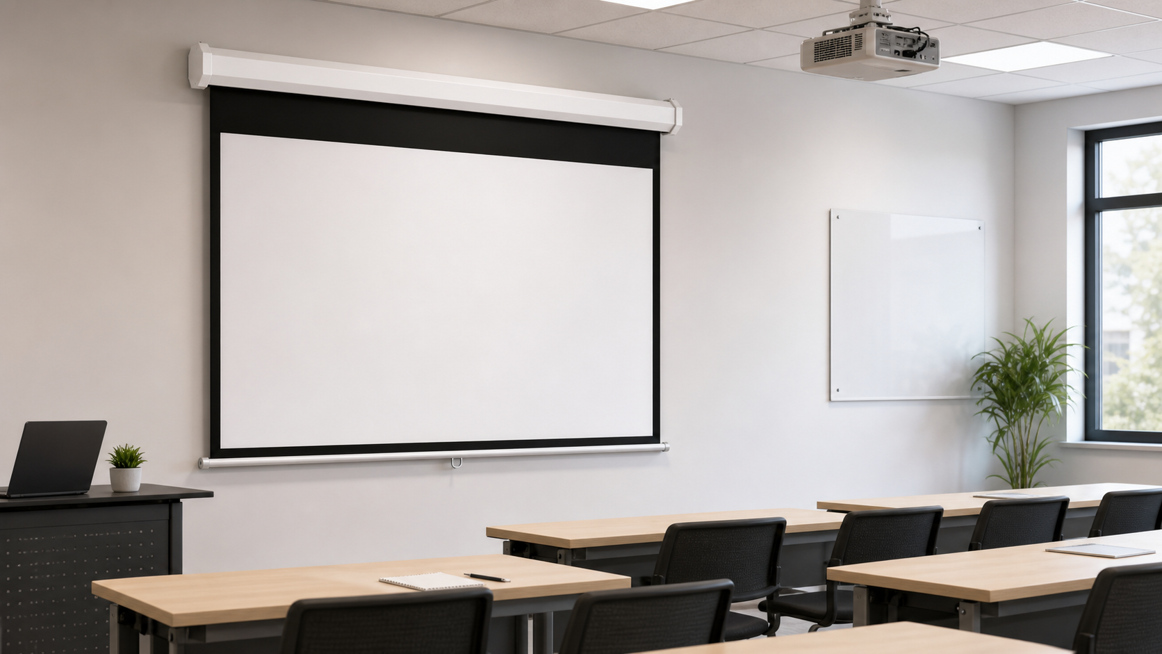 MGF projection screen for education classroom