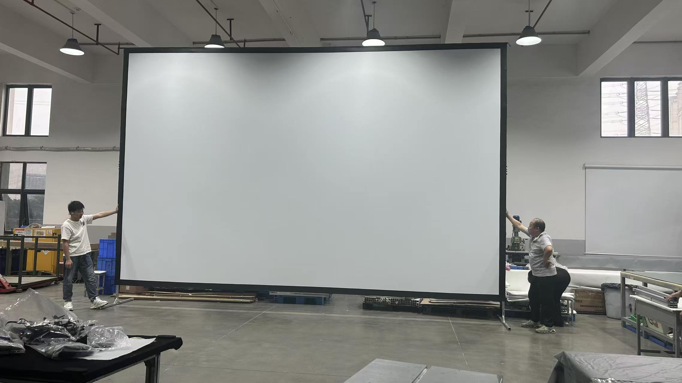 Projection screen quality inspection
