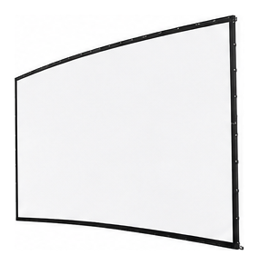 Large curved fixed frame projection screen