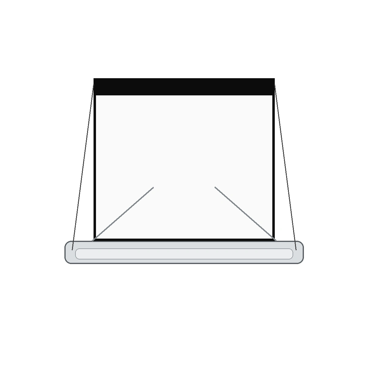 Floor rising screen