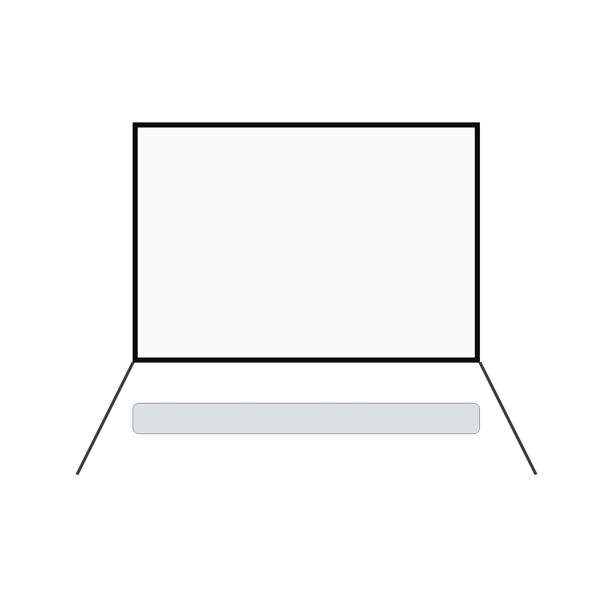 Portable projection screens