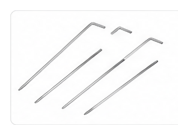 Portable outdoor projection screen accessory ground stakes