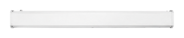 Square housing electric projection screen housing front view on white background