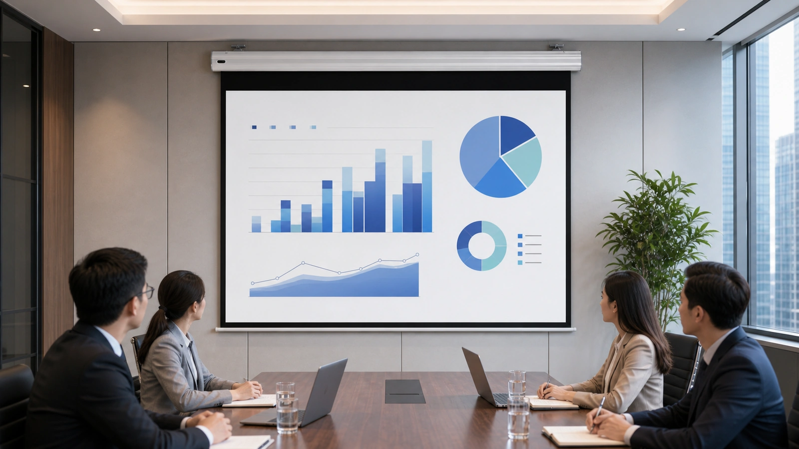 Standard Fixed Frame Projection Screen application scene