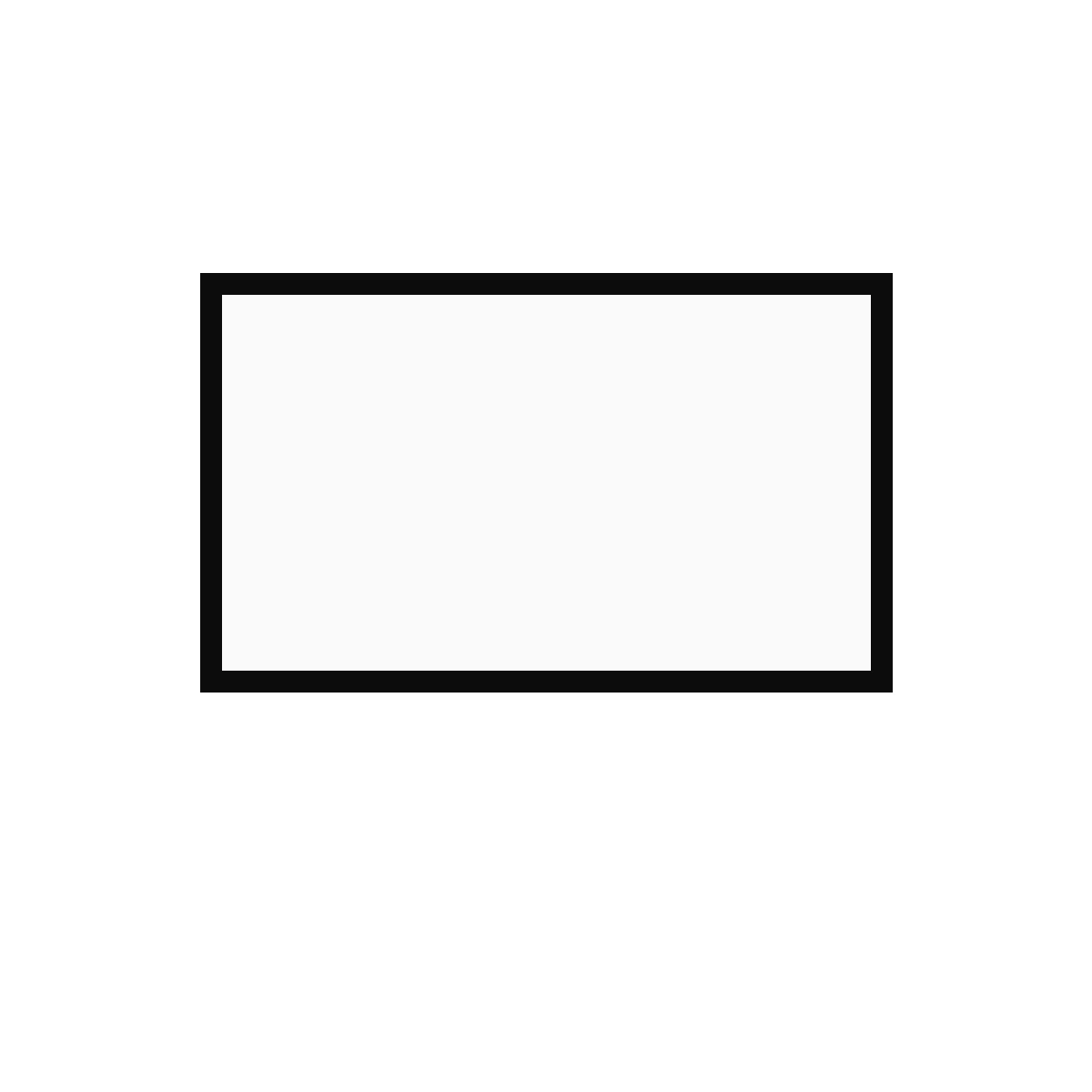 Standard fixed frame screen