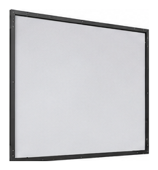 Ultra narrow bezel fixed frame projection screen front view