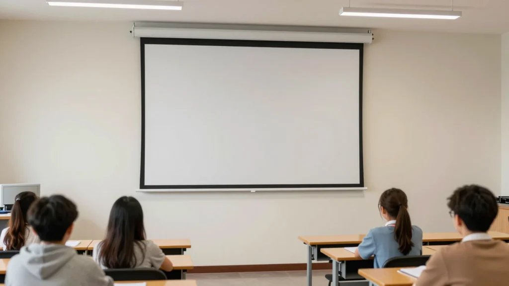 economic-fixed-frame-projection-screen-school-multimedia-classroom-scene-1920x1080