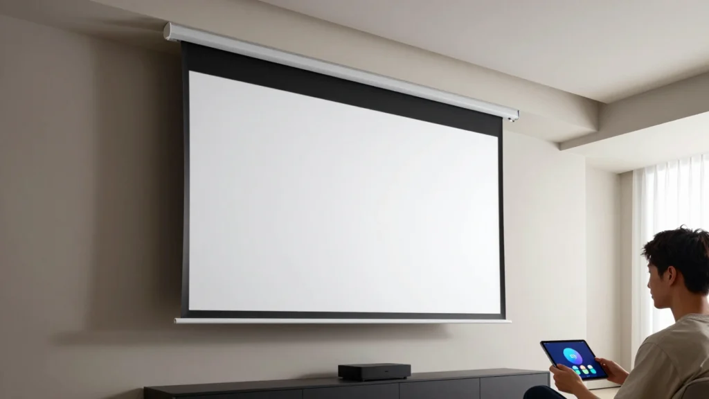 in-ceiling-electric-projection-screen-smart-home-app-control-living-room-scene-1920x1080