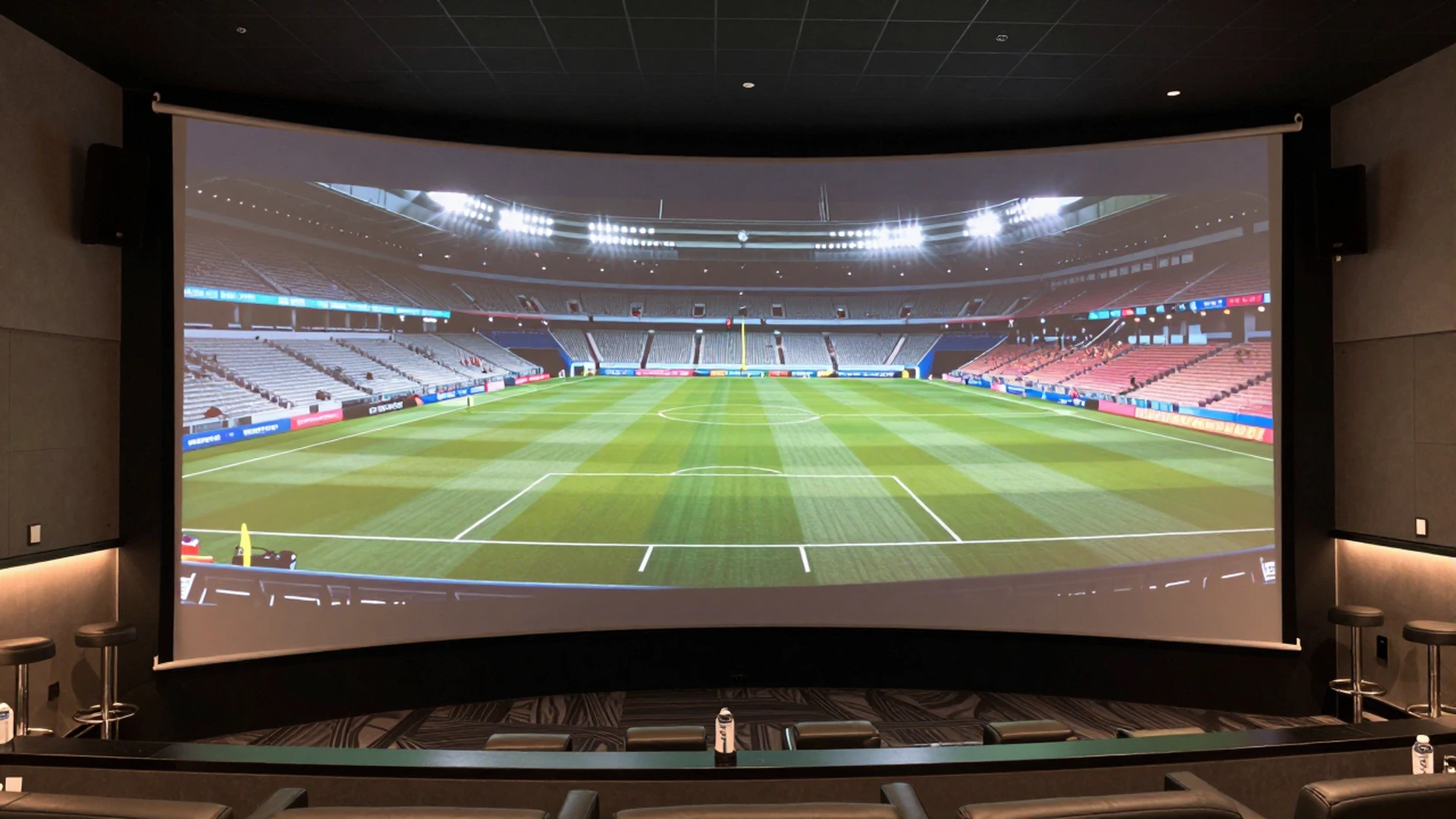 MGF large-venue projection screen application for a church