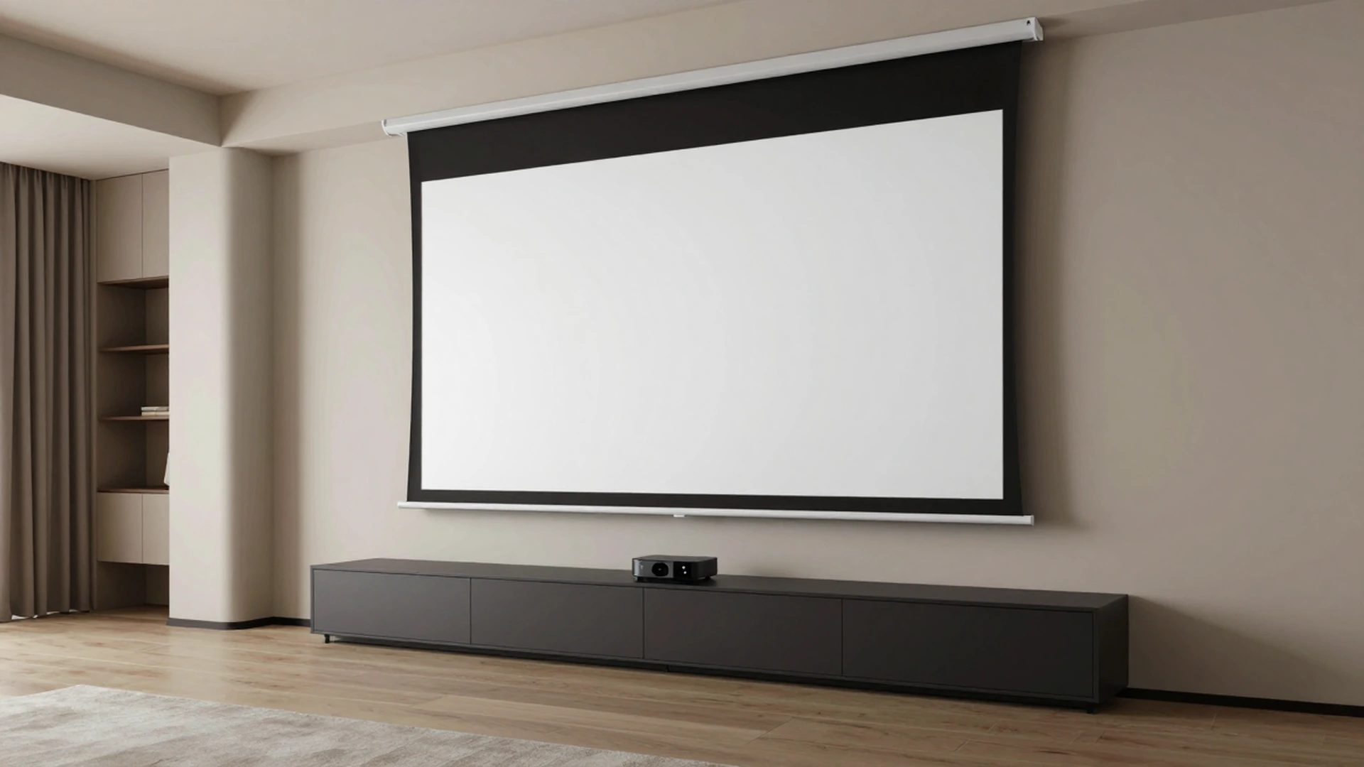motorized-floor-rising-tab-tension-projection-screen-rising-from-console-living-room-scene-1920x1080