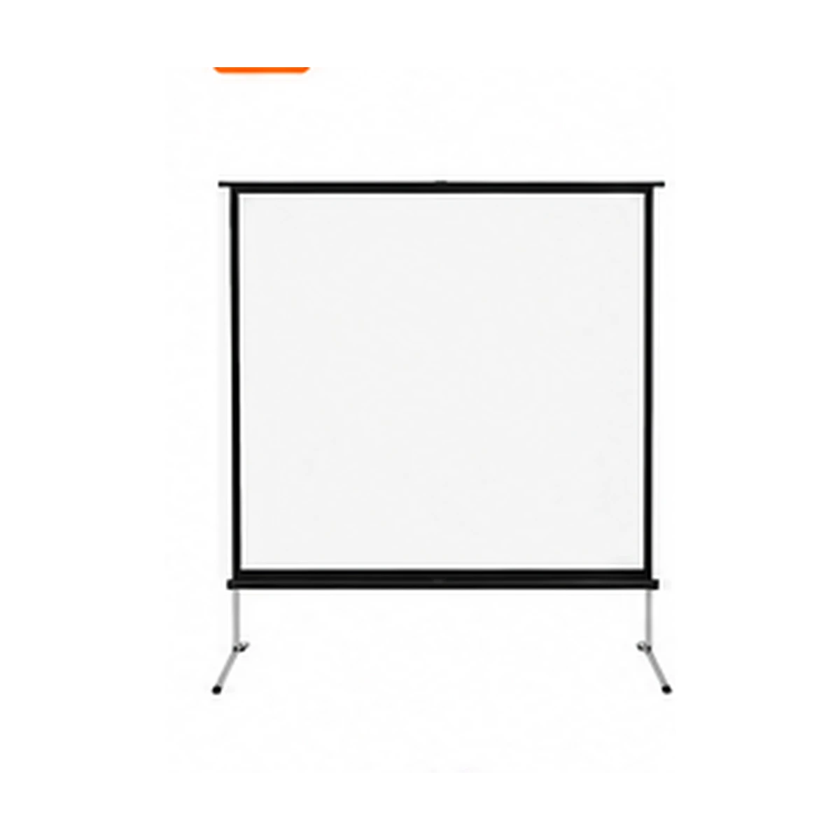 Portable folding projection screen prepared for event use