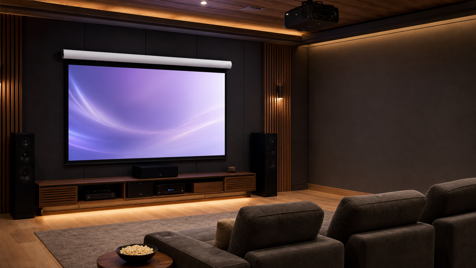 Commercial Display projection screen application