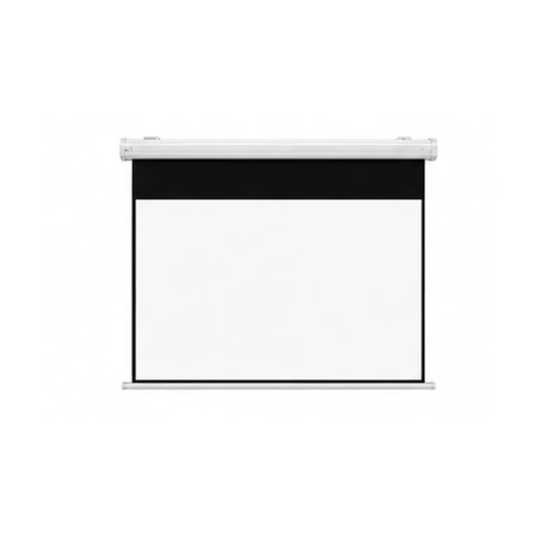 Square Aluminum Casing Electric Screen on white background