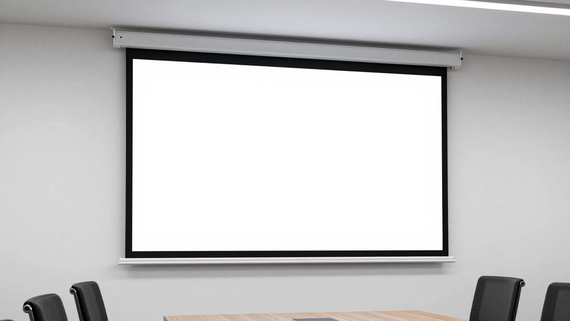 MGF projection screen application in a corporate meeting room