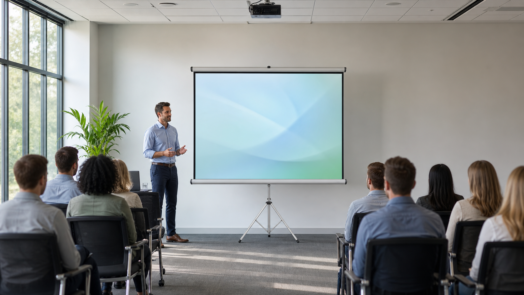 Classroom projection screen application