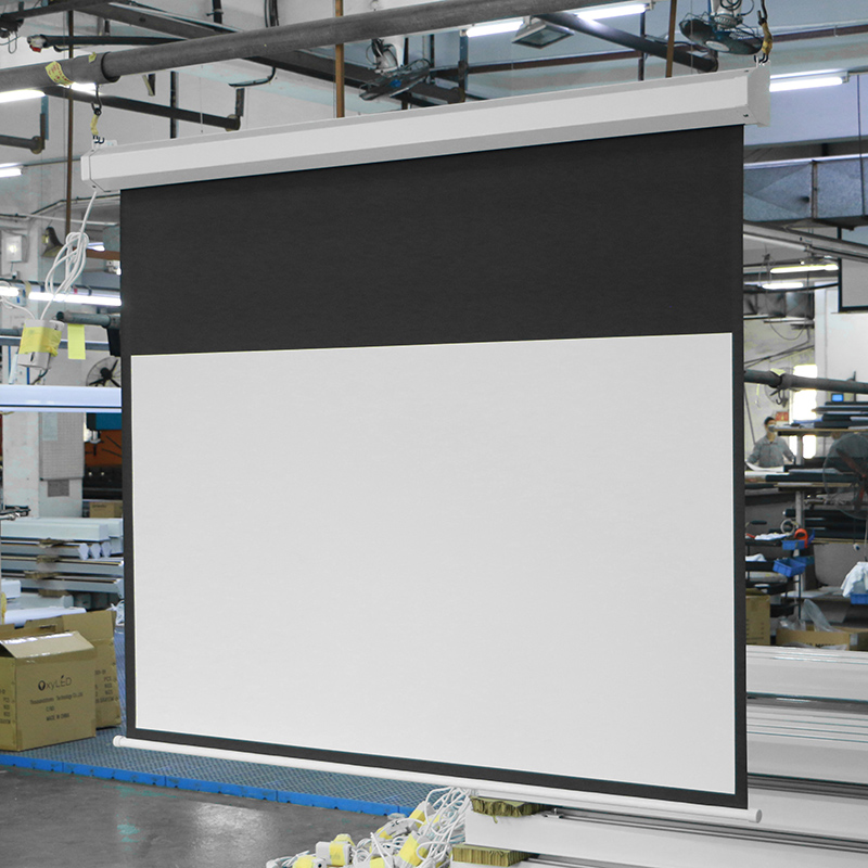 Hexagonal Tab-Tension Electric Projection Screen-2